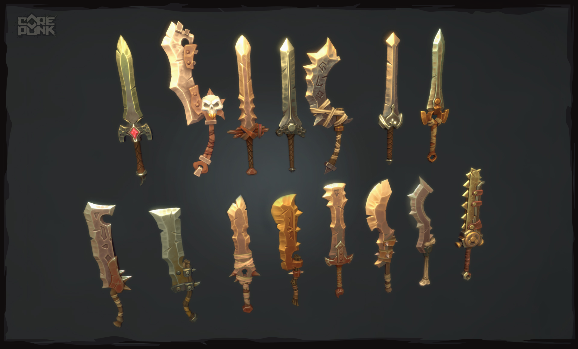 Vorschau auf verschiedene Schwert-Modelle