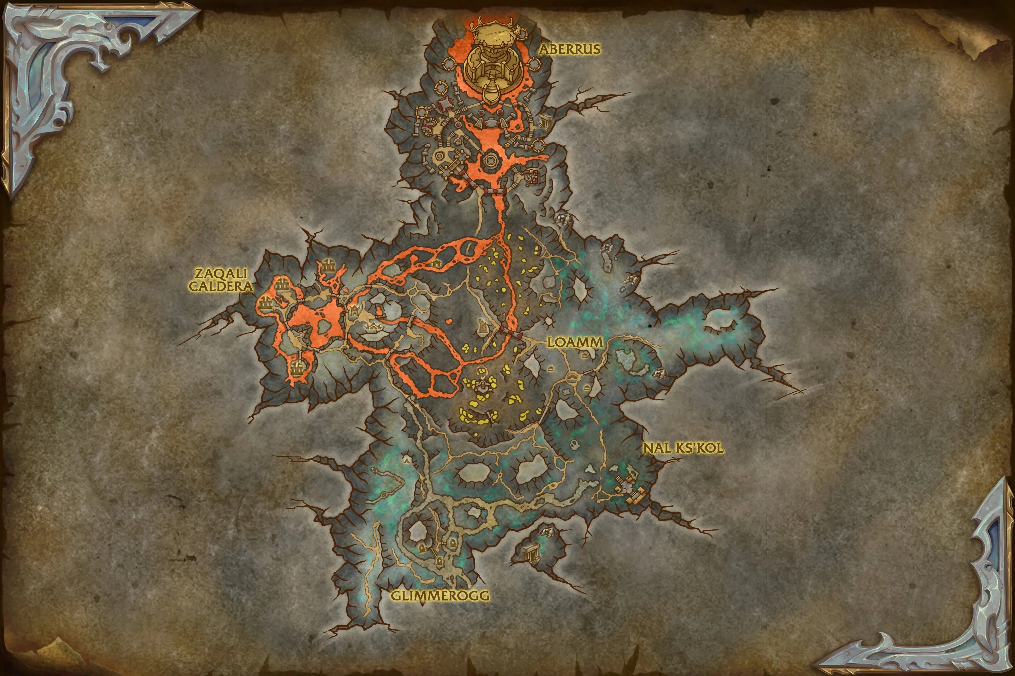Die Karte der Zaralekhöhle