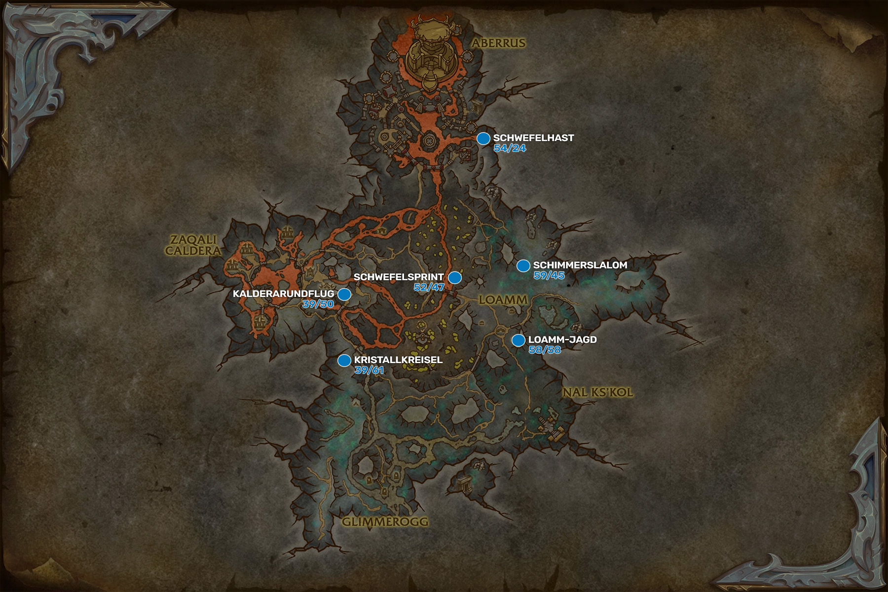 Karte der Drachenrennen: Zaralekhöhle