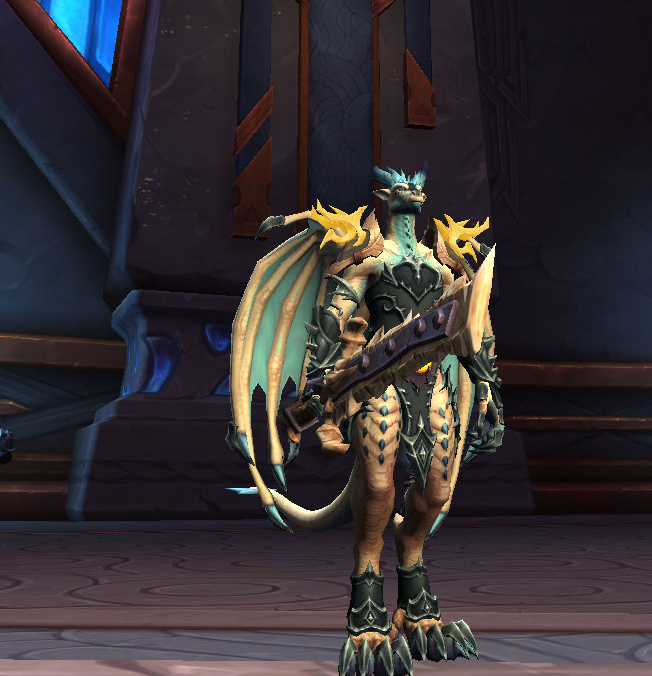 Transmogs in Drachenform.