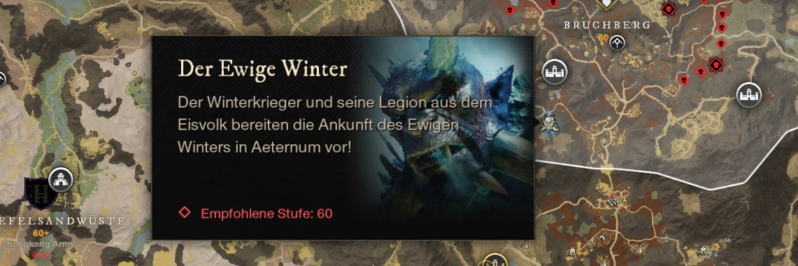 Aktiver Spawnort vom Winterkrieger